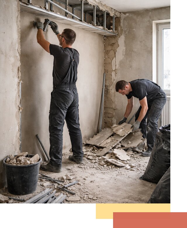 Демонтаж короба из гипсокартона в Тихорецке быстро и аккуратно