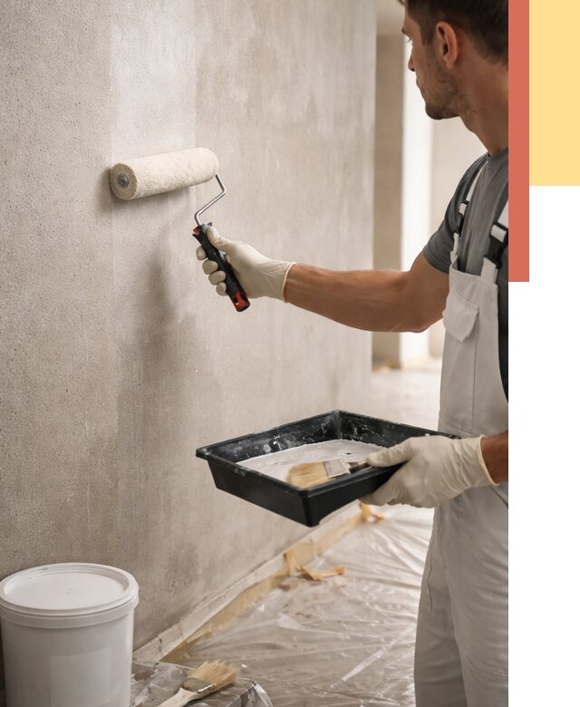 Грунтовка стен в Тихорецке от 2268 руб. м2 — быстро, недорого, с материалом | ОТДЕЛОЧНИК-Тхр