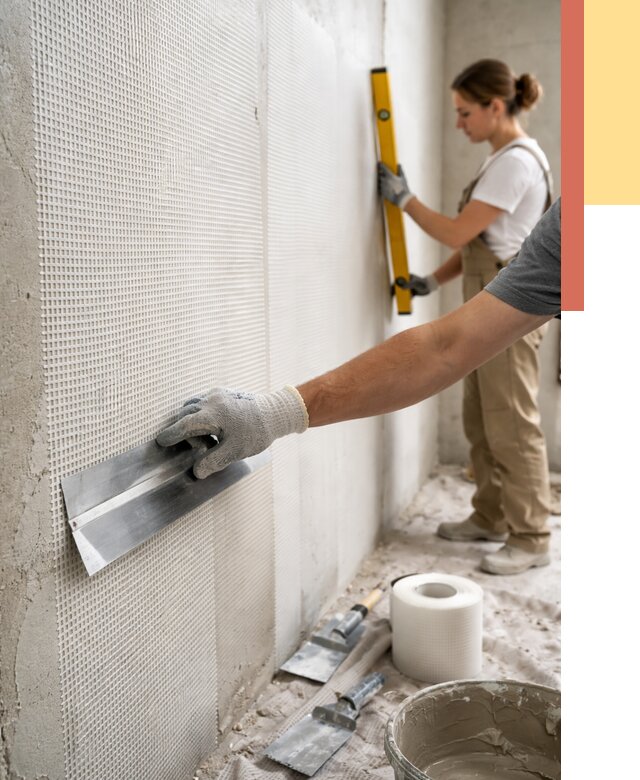 Армирование стен стеклосеткой в Тихорецке от 3298 руб. под ключ | ОТДЕЛОЧНИК-Тхр