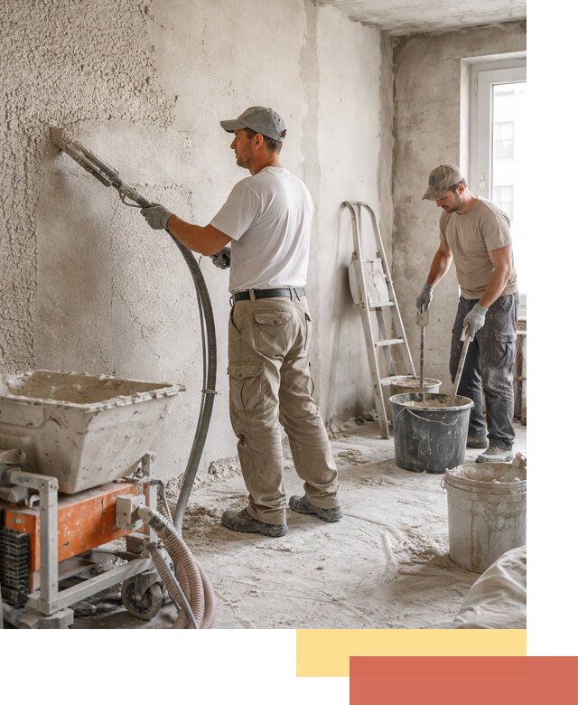 Машинная штукатурка стен в Тихорецке — быстро и качественно