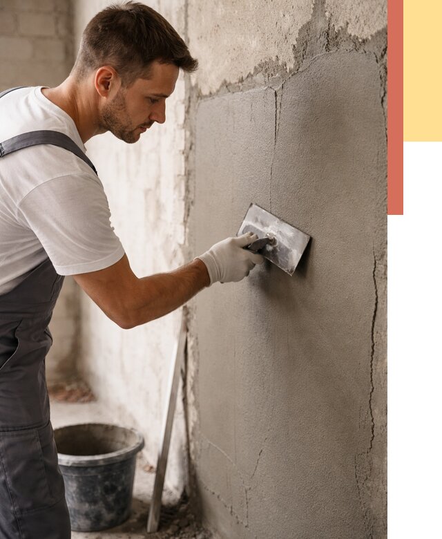 Штукатурка стен под плитку в Тихорецке от 4329 руб./м2 — выравнивание под плитку | ОТДЕЛОЧНИК-Тхр