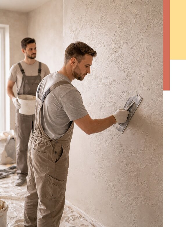 Фактурная штукатурка стен в Тихорецке от 4329 руб./м² — заказать под ключ | ОТДЕЛОЧНИК-Тхр