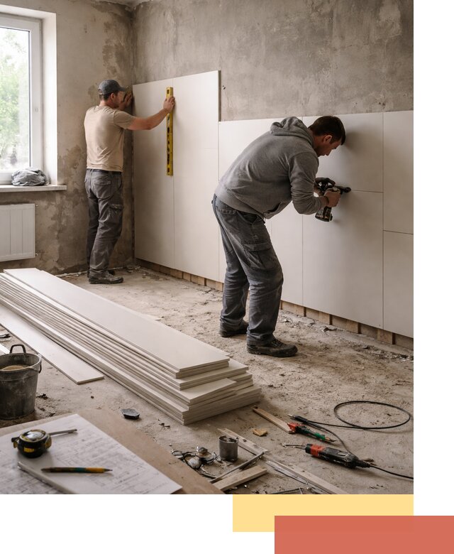 Монтаж ПВХ панелей на стены в Тихорецке качественно и быстро