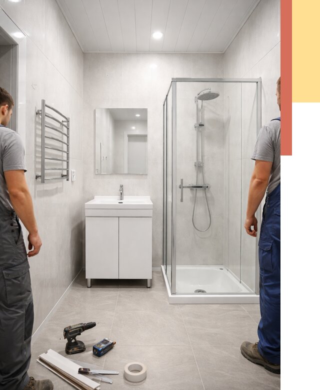 Отделка ванной комнаты панелями ПВХ в Тихорецке от 4638 руб. за м2 | ОТДЕЛОЧНИК-Тхр