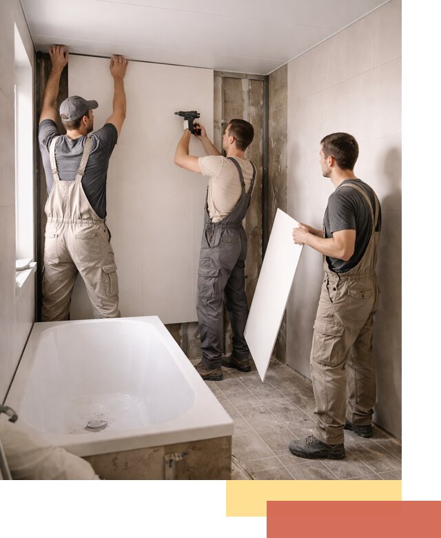 Отделка ванной панели ПВХ профессионально в Тихорецке