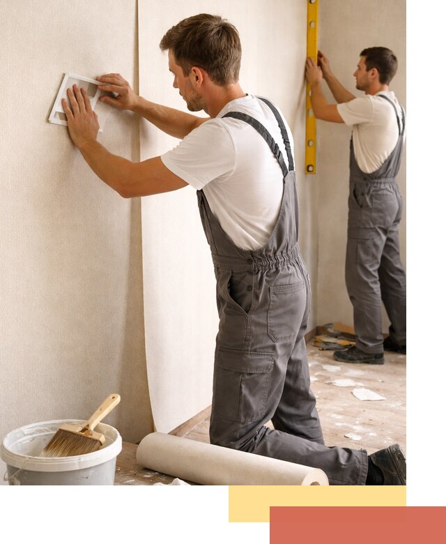 Поклейка бумажных обоев в Тихорецке качественно и недорого