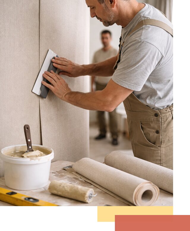 Поклейка текстильных обоев в Тихорецке профессионально и аккуратно