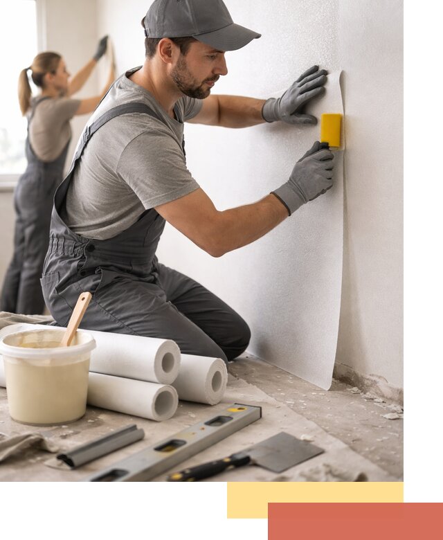 Поклейка стеклообоев профессионально в Тихорецке