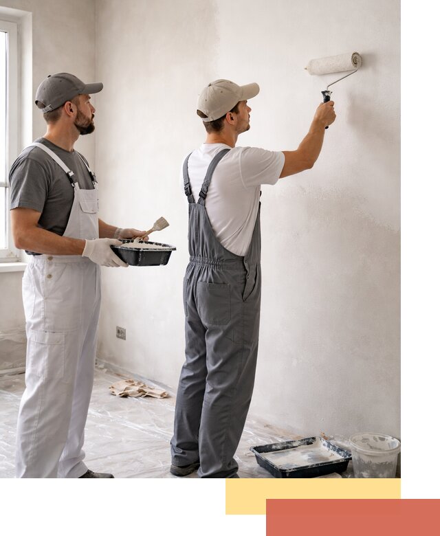 Покраска стен водоэмульсионной краской в Тихорецке