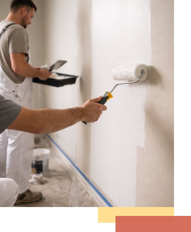 Покраска стен акриловой краской профессионально в Тихорецке