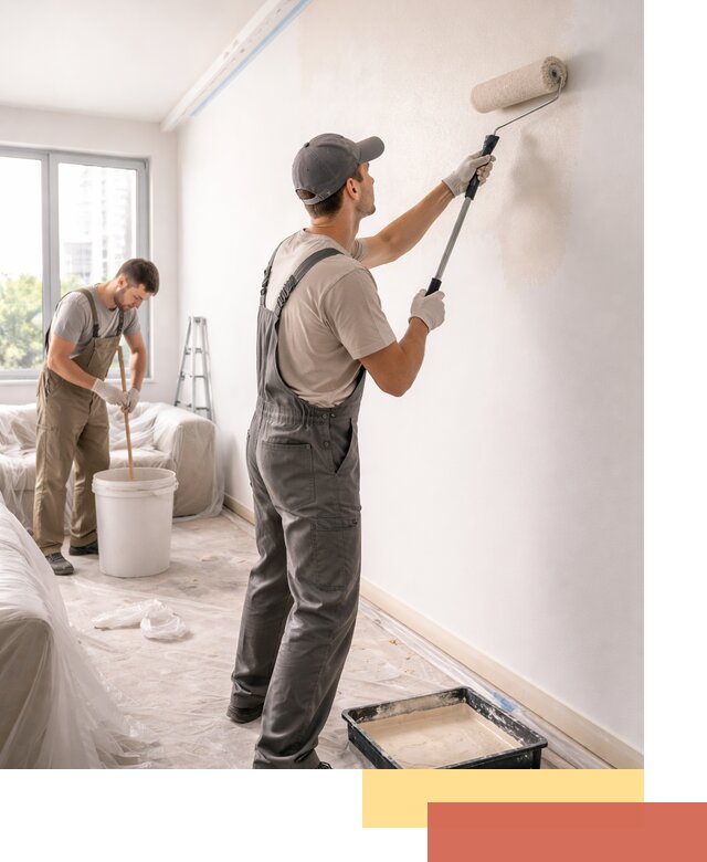 Покраска стен в офисе в Тихорецке — быстрый и качественный ремонт