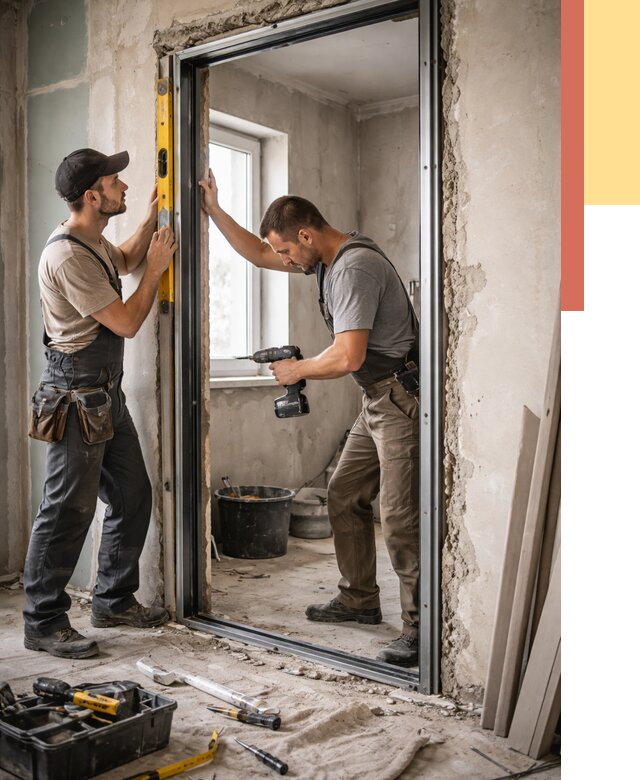 Закладка дверного проема в Тихорецке от 3607 руб. — быстро и недорого | ОТДЕЛОЧНИК-Тхр