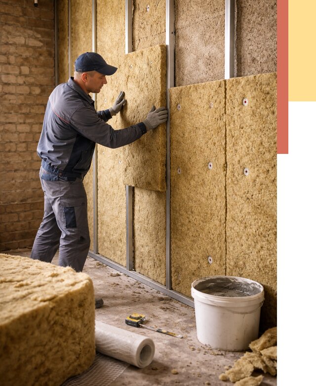 Утепление стен минватой в Тихорецке от 1391 руб./м2 — недорого и быстро | ОТДЕЛОЧНИК-Тхр