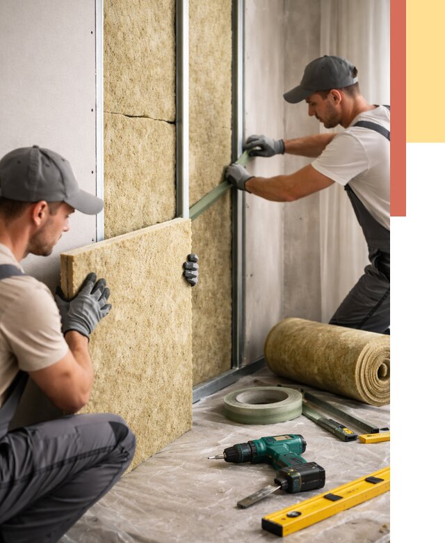 Шумоизоляция стен в Тихорецке под ключ от 1907 руб. | ОТДЕЛОЧНИК-Тхр