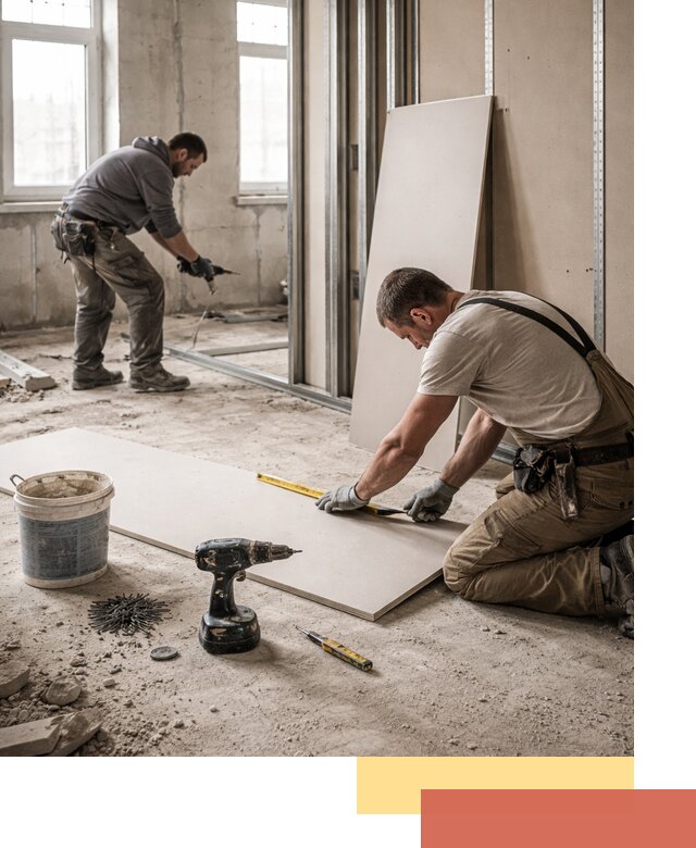 Кладка перегородок из ПГП под ключ в Тихорецке