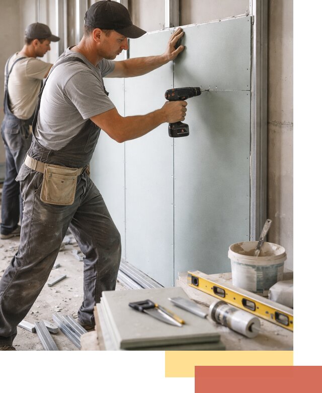 Кладка влагостойких перегородок ПГП в Тихорецке