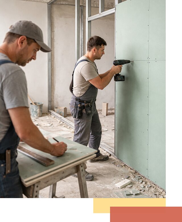 Перегородки из влагостойкого гипсокартона под ключ в Тихорецке