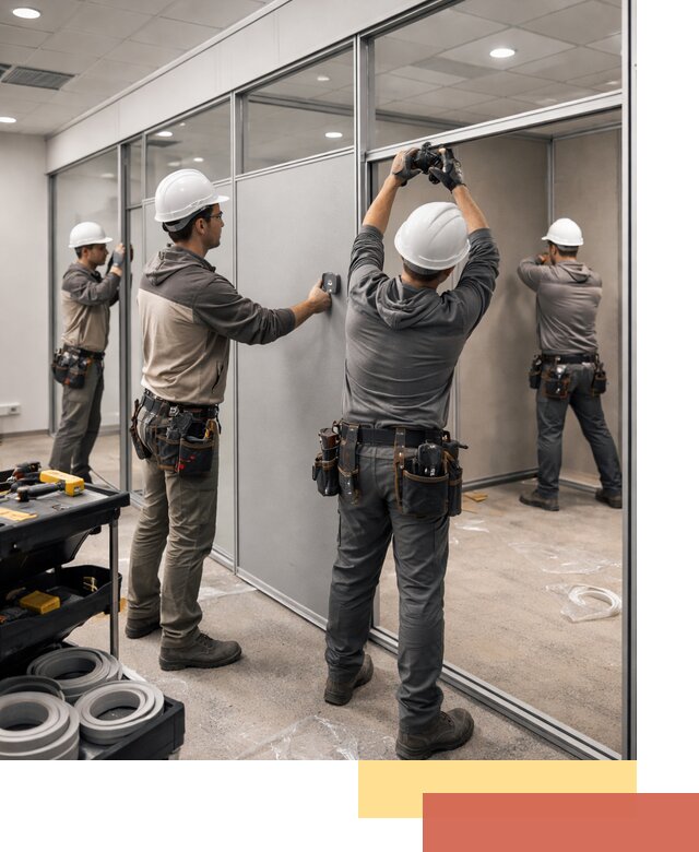 Мобильные офисные перегородки под ключ в Тихорецке