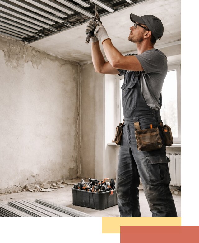 Демонтаж реечного потолка в Тихорецке быстро и аккуратно