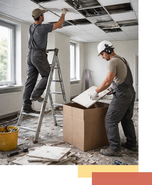 Демонтаж потолочной плитки в Тихорецке быстро и аккуратно