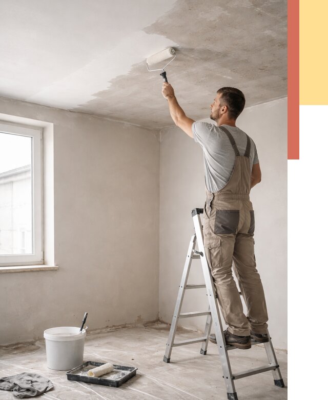 Грунтовка потолка в Тихорецке от 2577 руб. — быстро и недорого | ОТДЕЛОЧНИК-Тхр