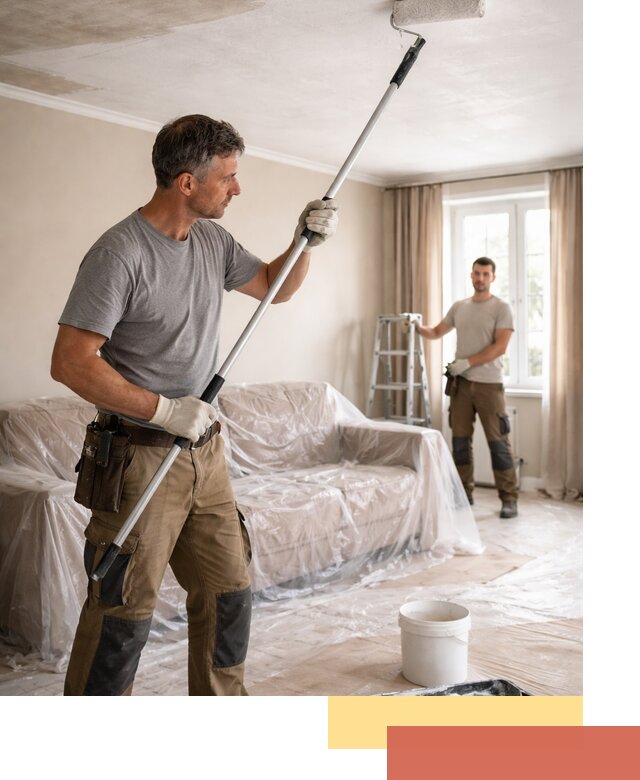 Грунтовка потолка в Тихорецке — подготовка под покраску и отделку