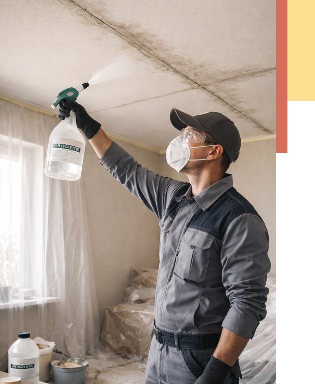 Антисептическая обработка потолка в Тихорецке от 2577 руб. | ОТДЕЛОЧНИК-Тхр