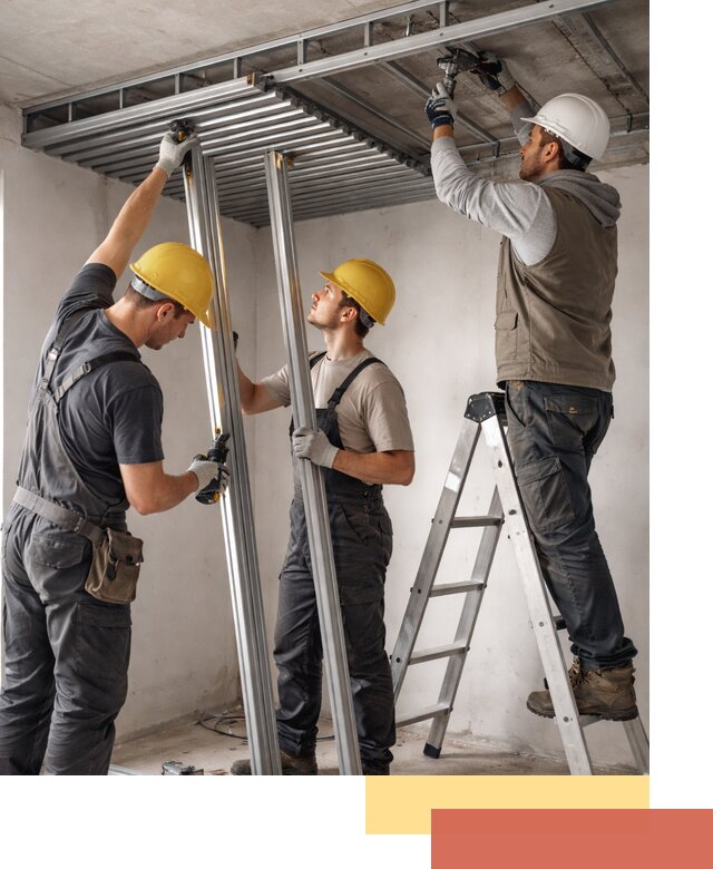 Монтаж реечного потолка под ключ в Тихорецке