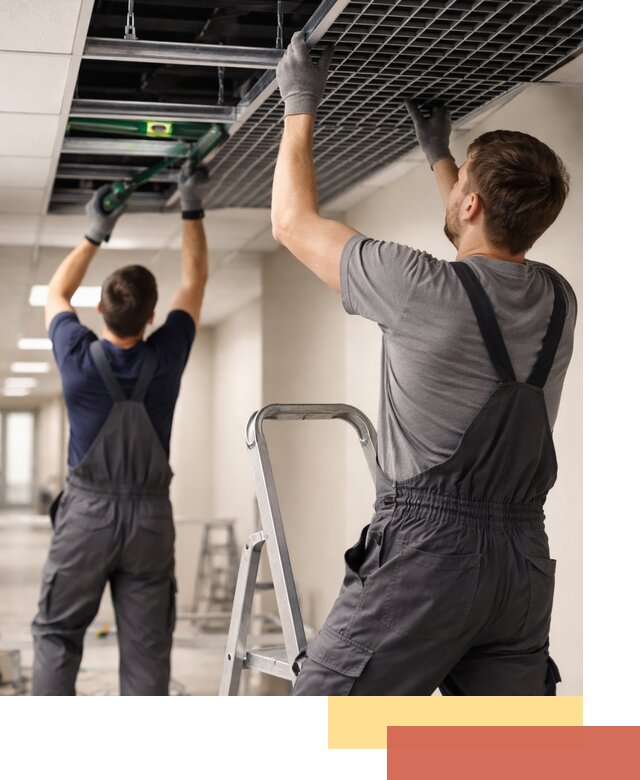 Монтаж потолка Грильято в Тихорецке: установка под ключ качественно