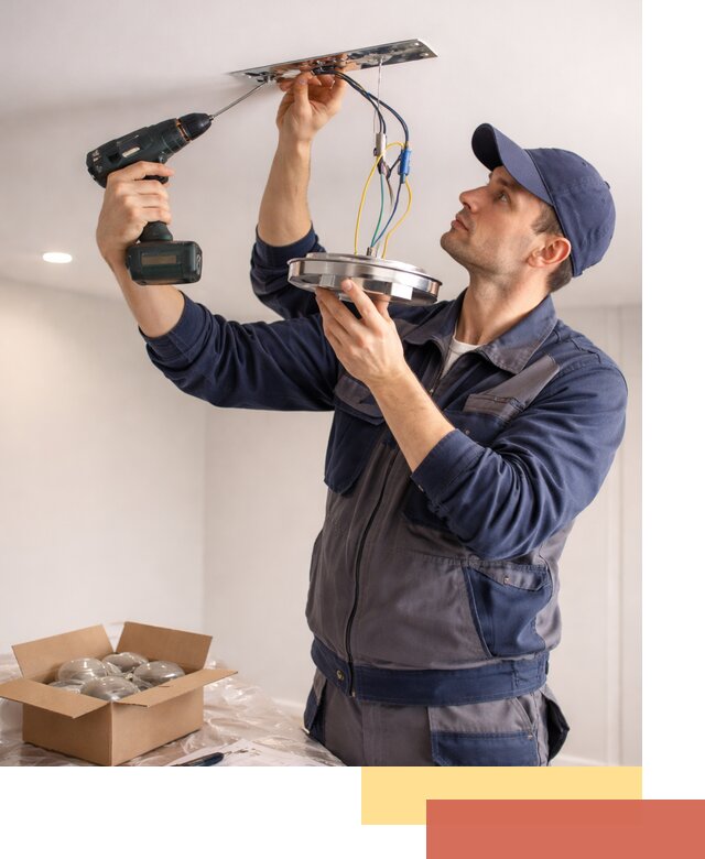 Установка люстры в натяжной потолок в Тихорецке