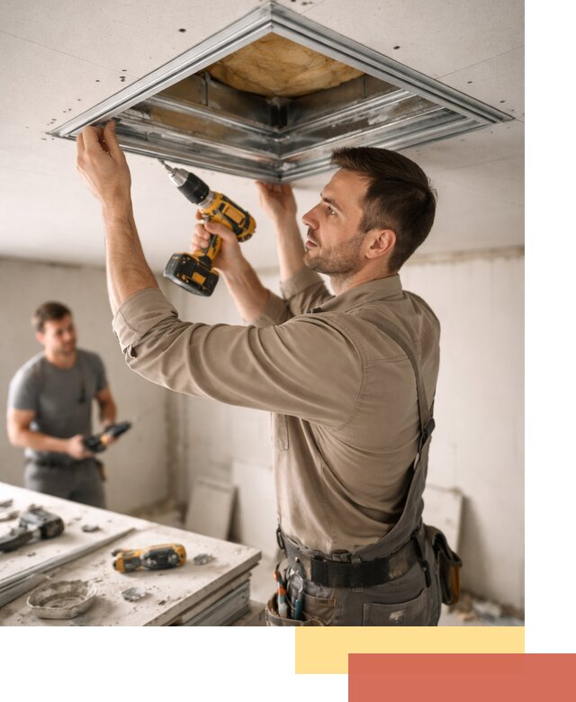 Монтаж люка в потолок из ГКЛ в Тихорецке