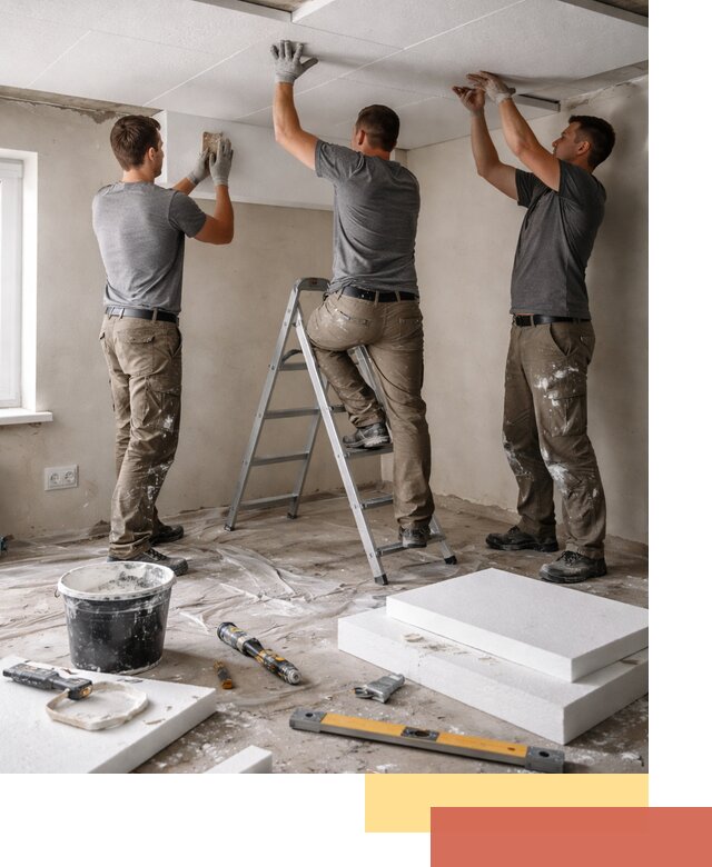 Утепление потолка пенопластом в Тихорецке быстро и качественно