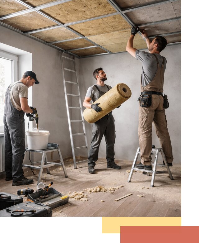 Шумоизоляция потолка в Тихорецке: профессиональный монтаж и отделка